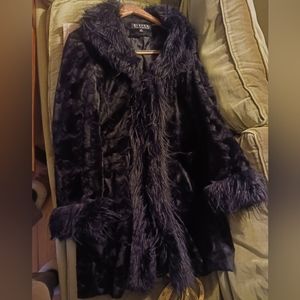Black Penny Lane Faux Fur Coat